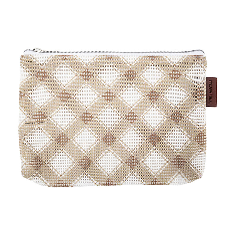 Burlap Mini Mad for Plaid Project Bag on a white background.