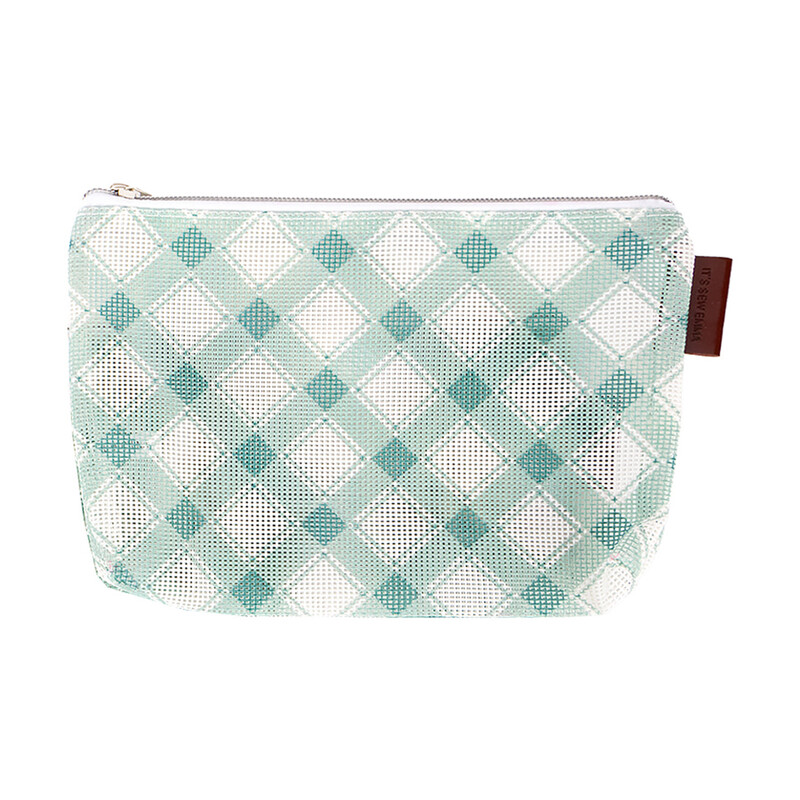 Jade Mini Mad for Plaid Project Bag on a white background.