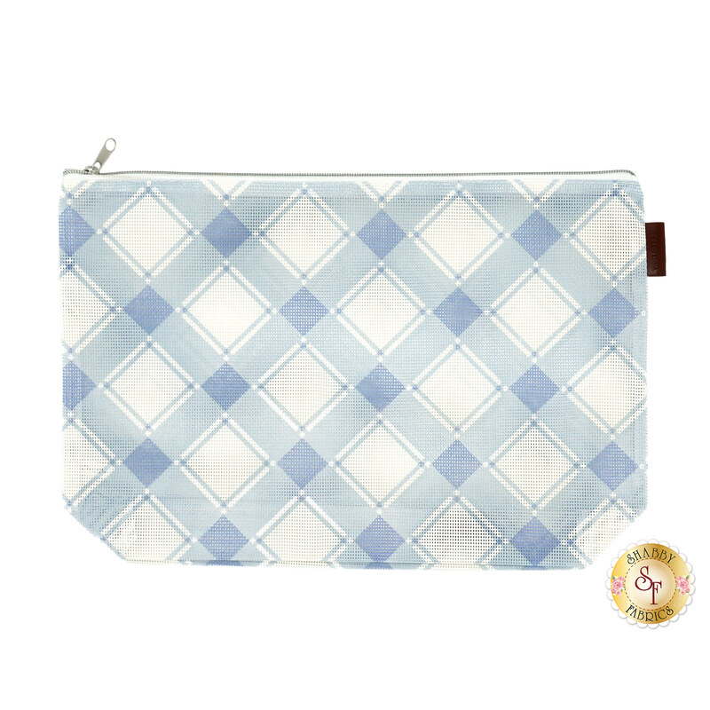 Bluebell Mad for Plaid Project Bag on a white background.