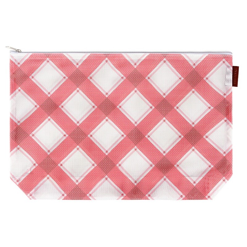 Berry Mad for Plaid Project Bag on a white background.