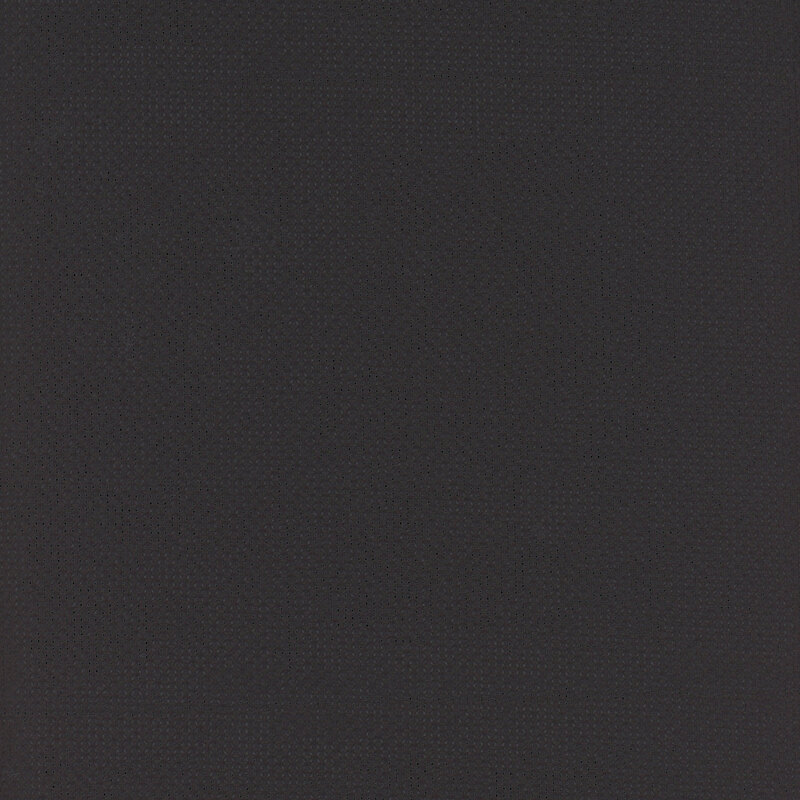 Close up swatch of Design Works 14ct Aida in the color Black. 