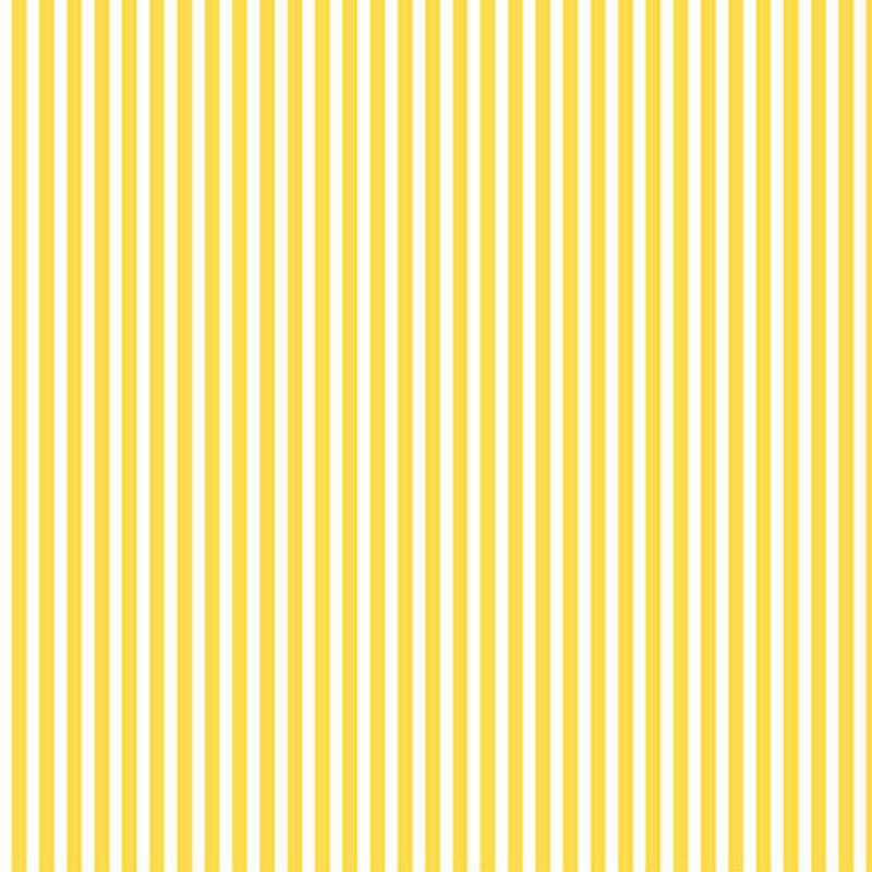 Fabric with narrow white and yellow vertical stripes
