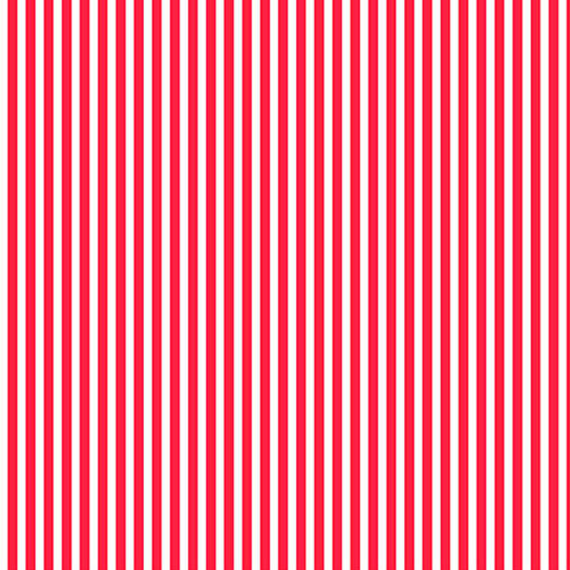 Fabric with narrow white and red vertical stripes