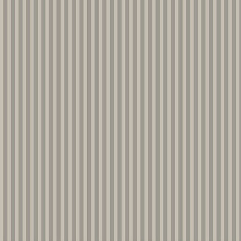 Fabric with narrow warm gray and slate vertical stripes