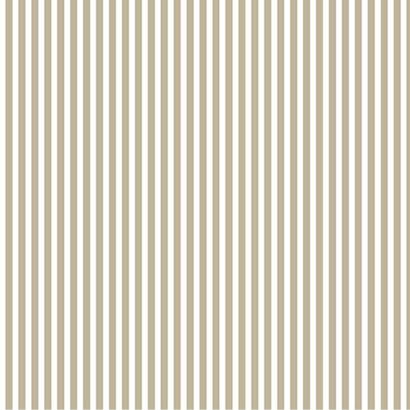 Fabric with narrow taupe and ivory vertical stripes