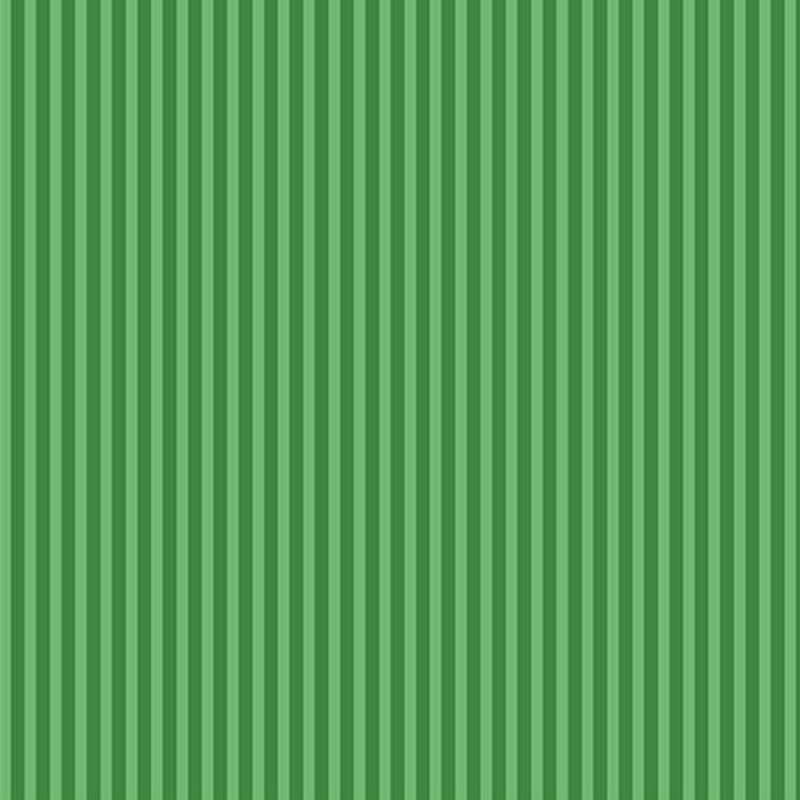 Fabric with narrow clover and grass green vertical stripes