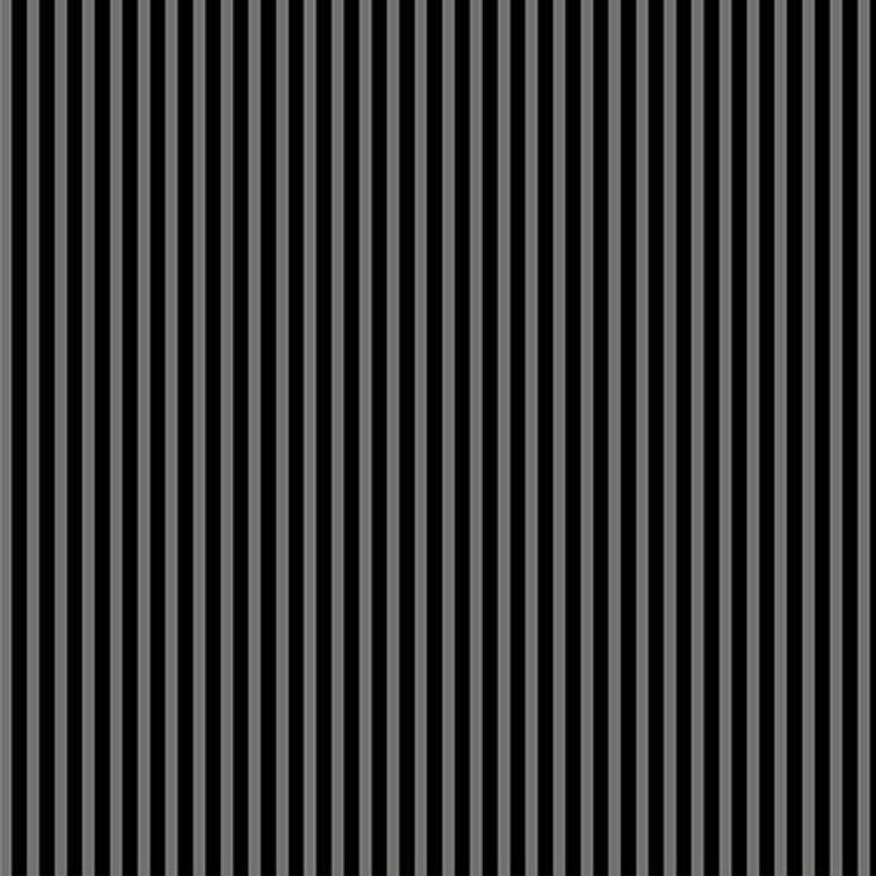 Fabric with narrow black and dark gray vertical stripes