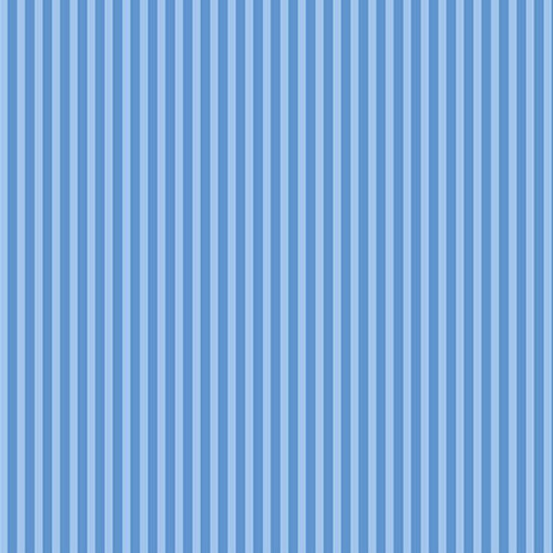 Fabric with narrow sky blue and baby blue vertical stripes