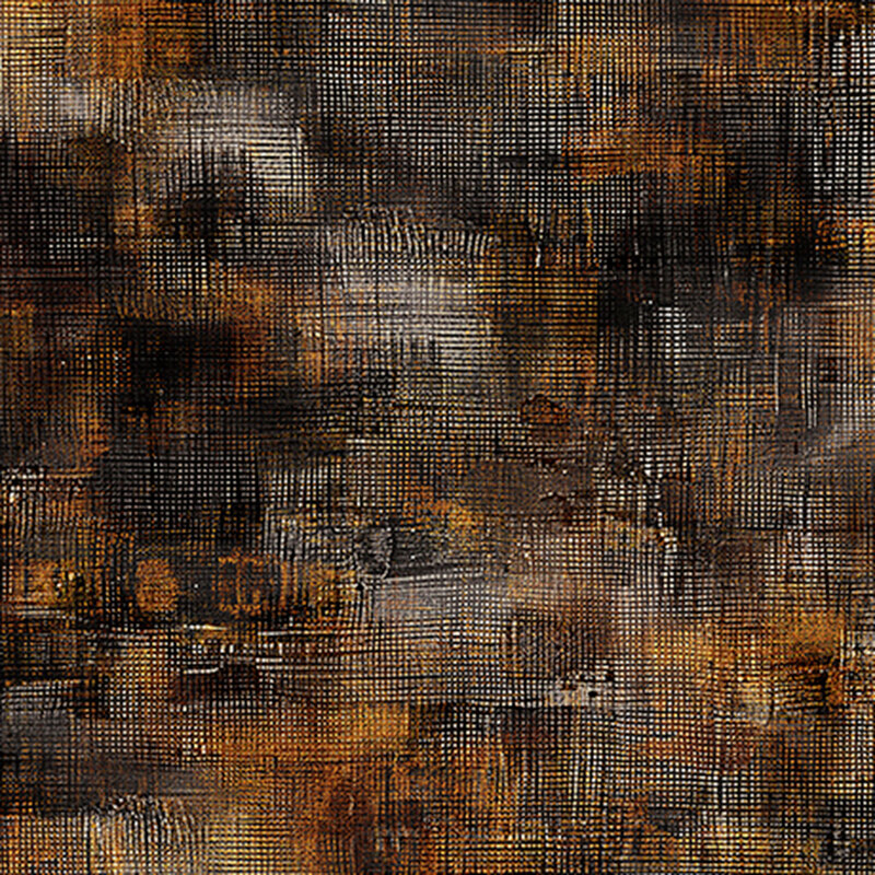 Mottled brown fabric featuring a crosshatching texture.