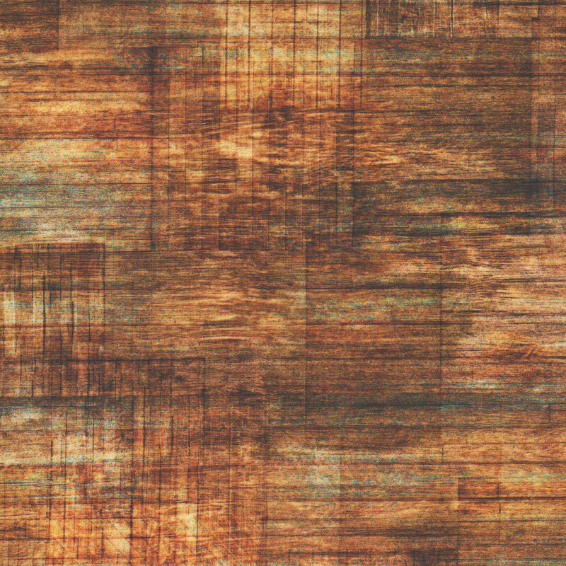 Shiplap wood textured suede brown fabric.