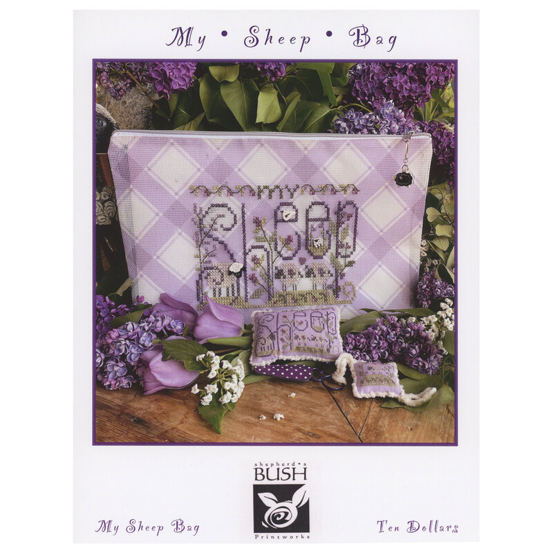 The front of the Stitch Bag cross stitch pattern by Shepherds Bush.