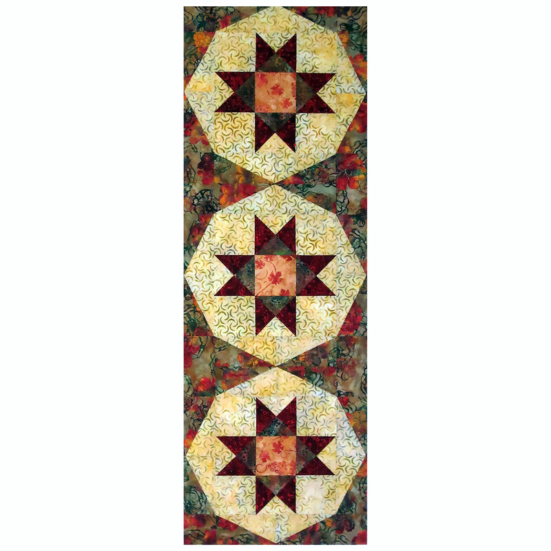 Isolated image of the finished table runner on a white background.