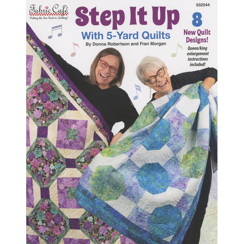 Cover for the Step it up 5-Yard Quilts book.