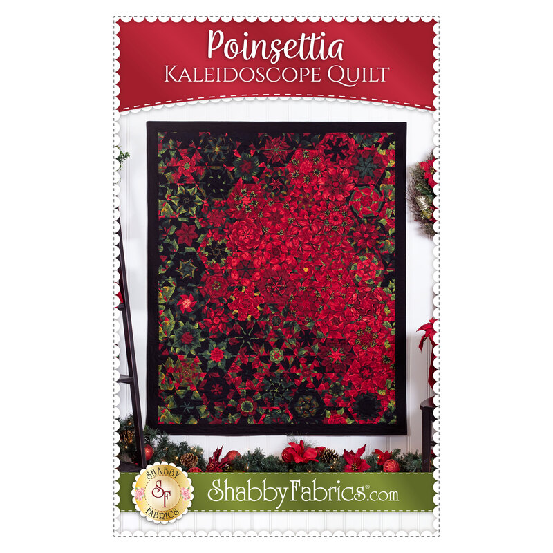 Front cover showing the completed quilt in vibrant black, red, and green fabrics.