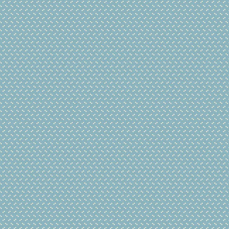 A light teal fabric with a subtle chevron pattern of tiny, white stars