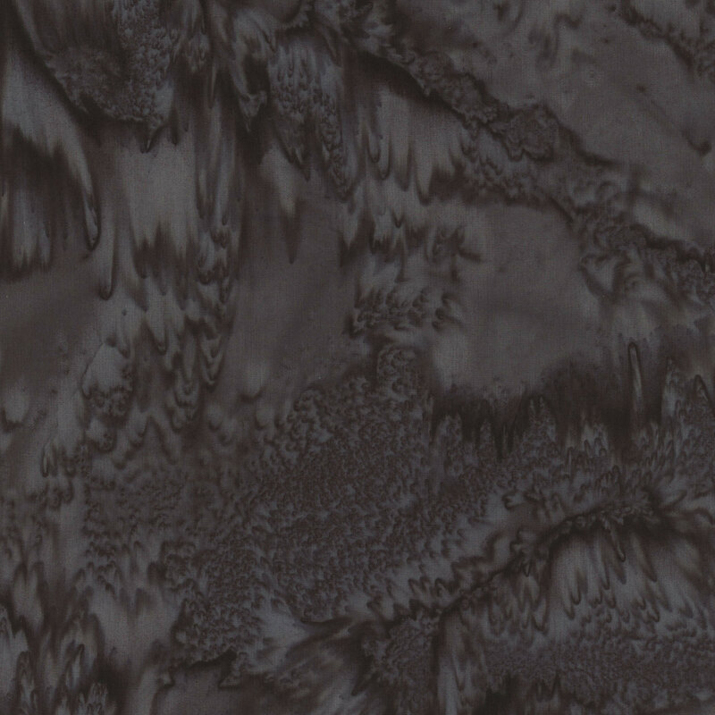 marbled batik fabric in shades of soft black.