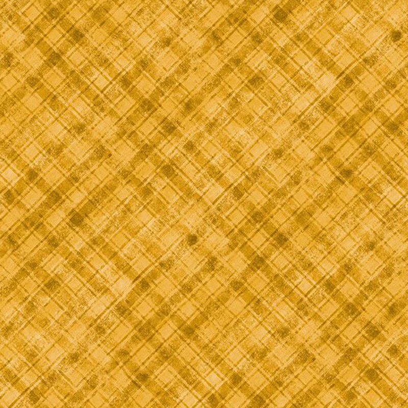 yellow fabric with a tonal plaid pattern.