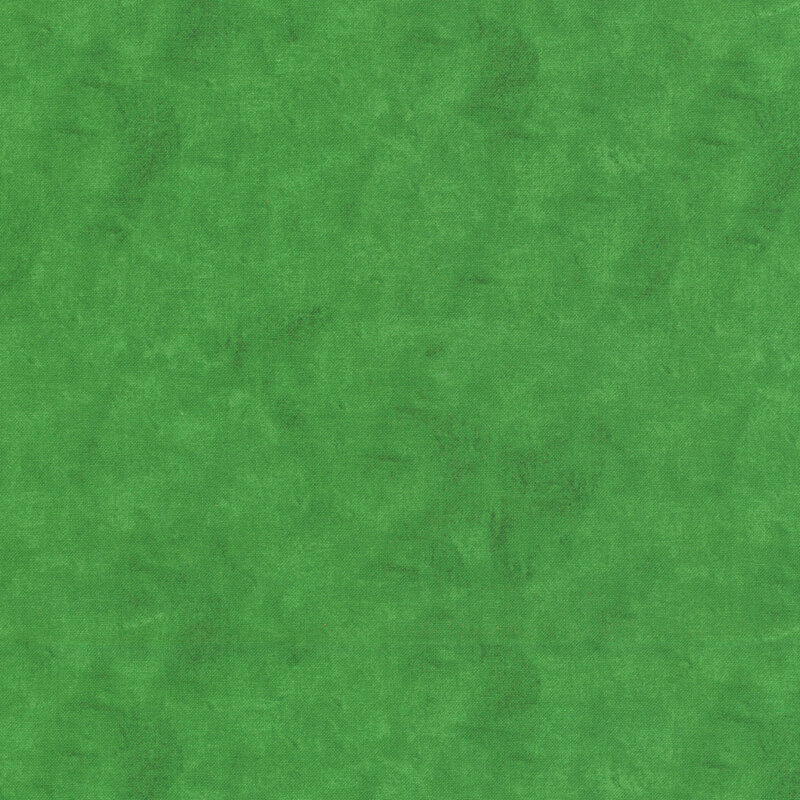 Leaf green fabric with subtle mottling and a brush stroke texture