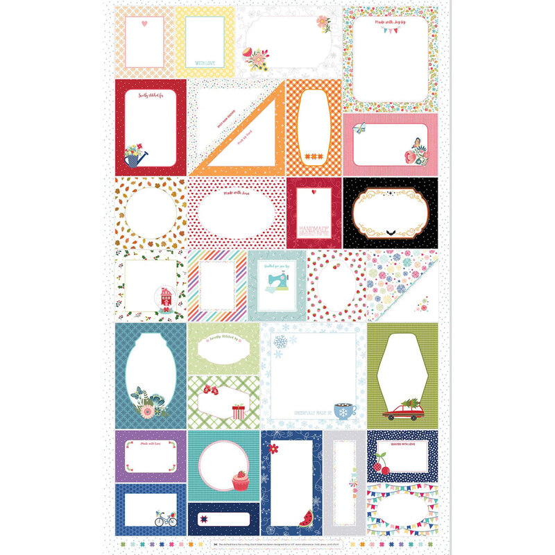 A panel featuring 32 "Made By" tags based off of various holidays, such as Christmas, Halloween, and 4th of July