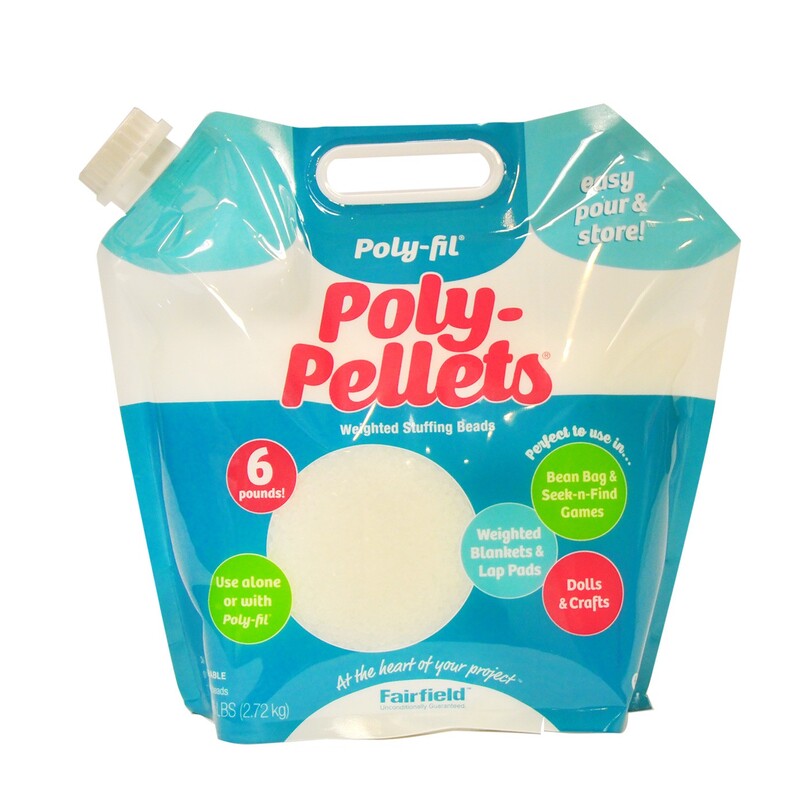 Poly Pellets Weighted Stuffing Beads Easy Pour and Store 6lb Bag