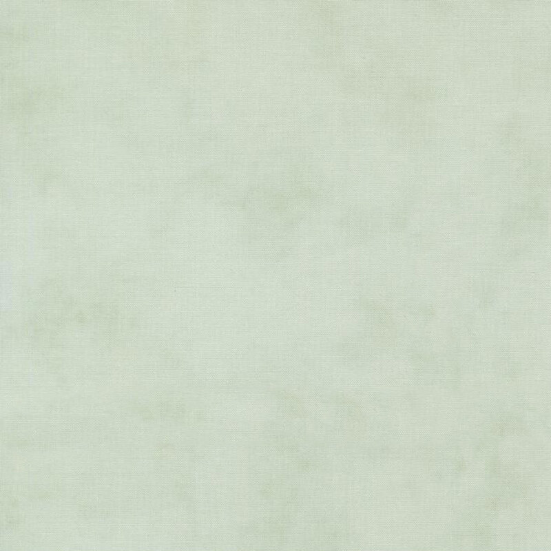 Mottled linen textured fabric in muted aquamarine