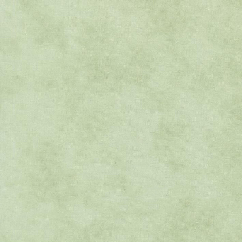 Mottled linen textured fabric in soft mint green