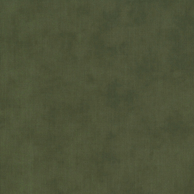 Mottled linen textured fabric in dark pine green