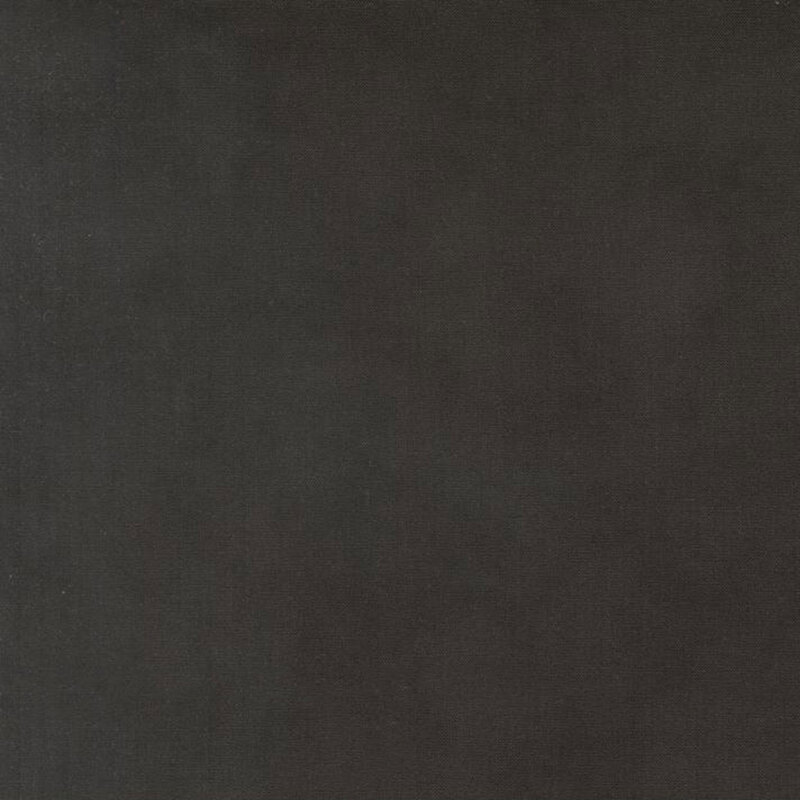 Mottled linen textured fabric in charcoal black