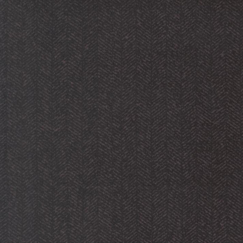 Charcoal fabric with a dense chevron pattern and flecks of gray