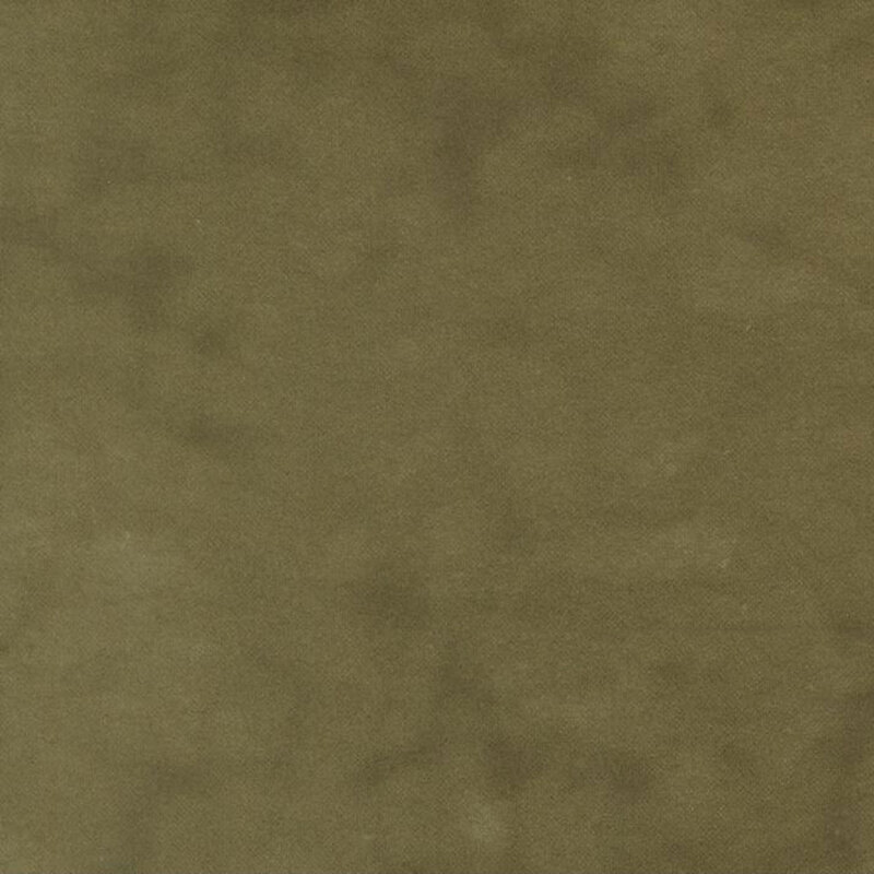 Olive green flannel fabric with subtle mottling