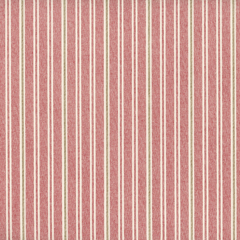 Red and light green stripes on a cream background