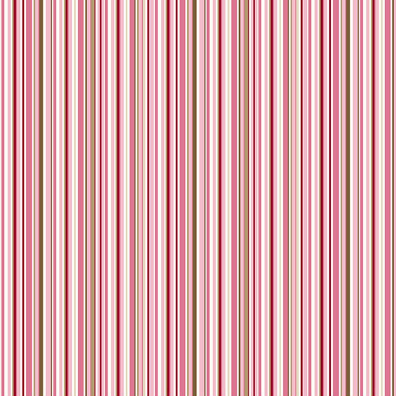 Striped fabric in greens, reds, pinks, and white.