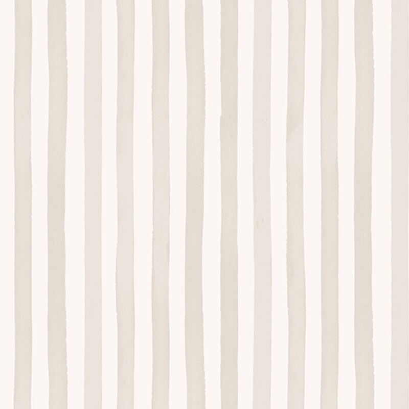 Cream fabric with beige watercolor stripes