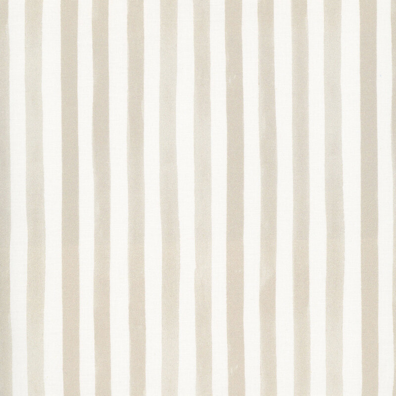 Cream fabric with beige watercolor stripes