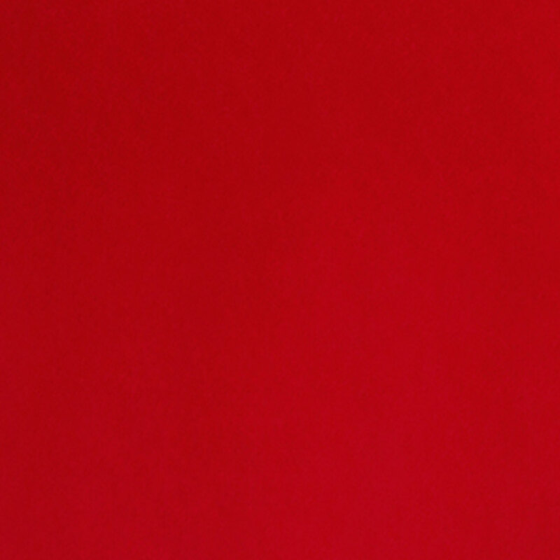 Solid deep red minky fabric.