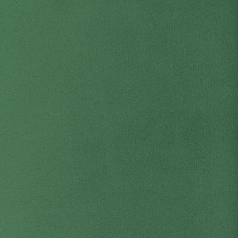 Solid hunter green minky fabric.