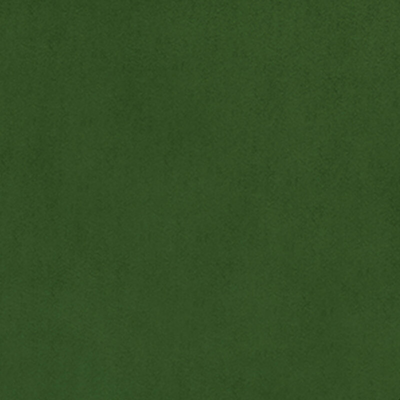 Solid hunter green minky fabric.