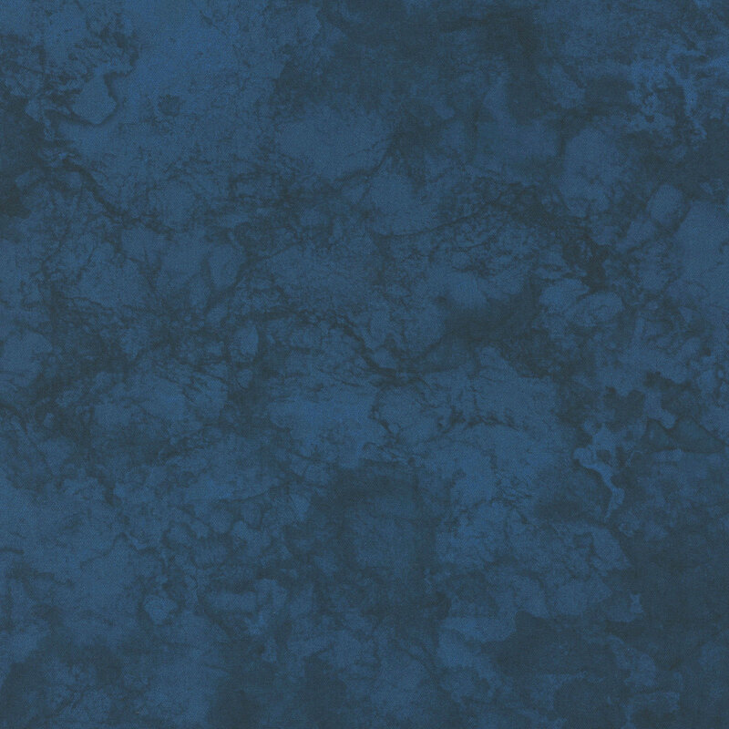 Navy blue fabric with a tonal marble texture