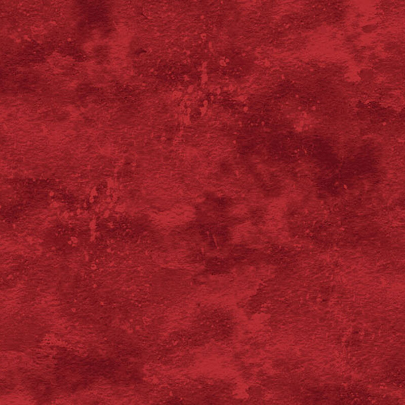 Mottled and textured deep red fabric.