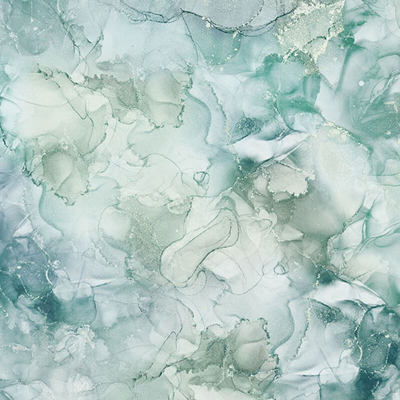 Teal blue watercolor fabric.