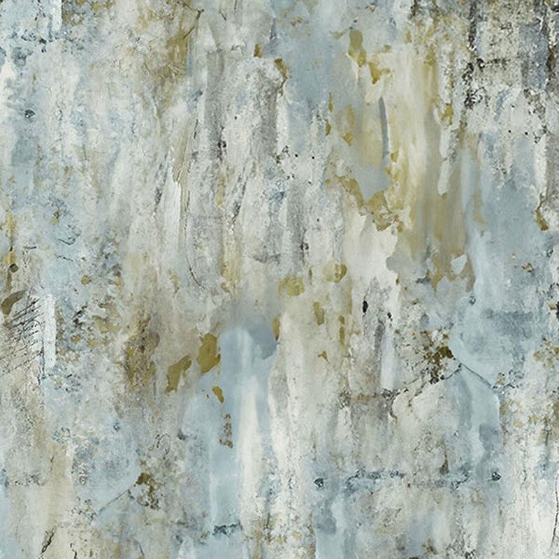 Stone gray textured fabric with mottled brown and tan