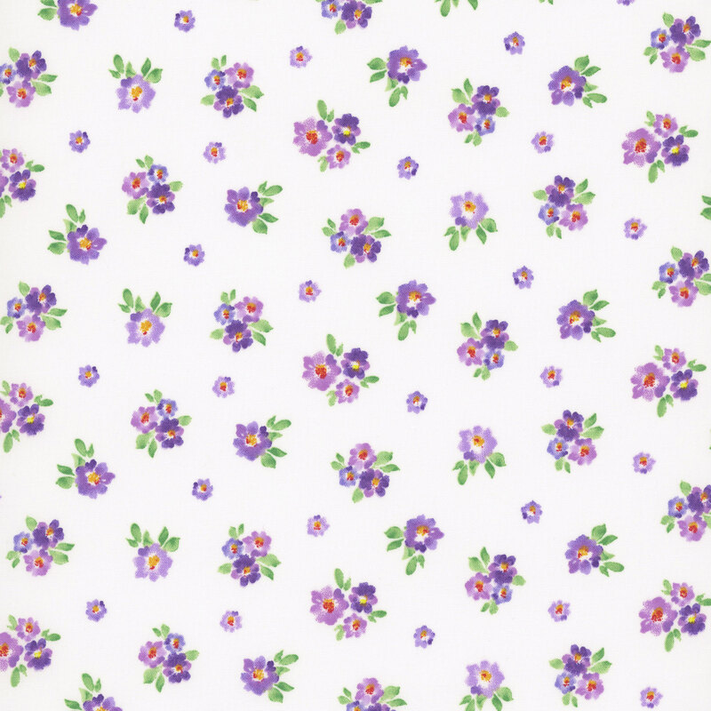 Chateau En Fleur Y4977-1 White by Heatherlee Chan for Clothworks
