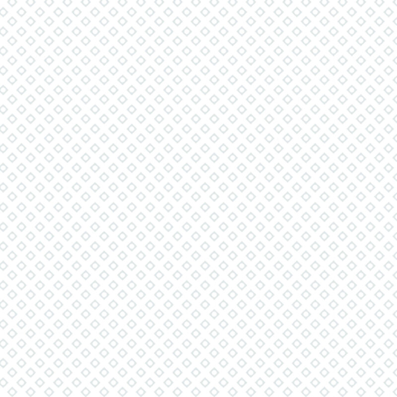 White on white fabric featuring small geometric diamond outlines.