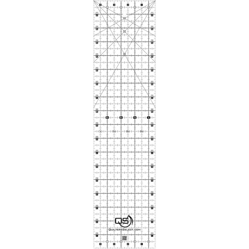 Crystal Non-Slip Ruler 4-1/2in x 18in