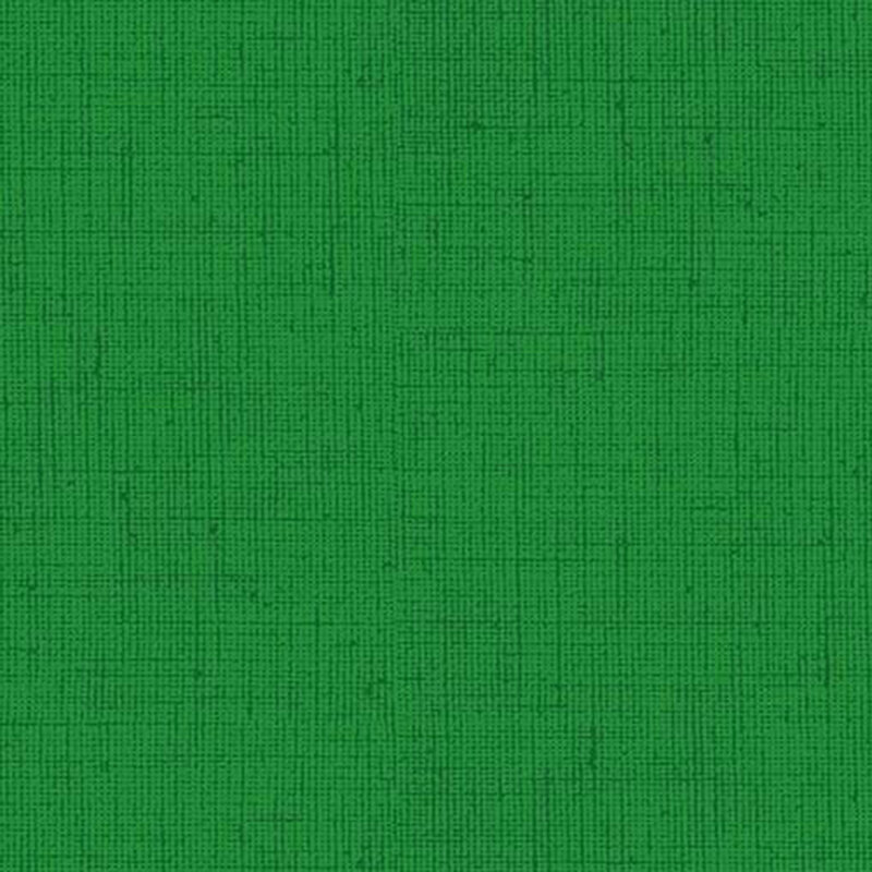Shamrock green fabric with a woven texture.