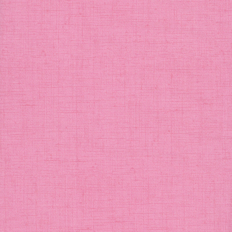 Bubble gum pink fabric with a woven texture.