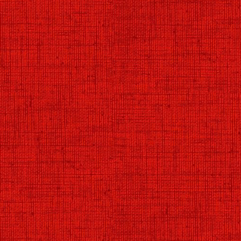 Bright ruby red fabric with a woven texture.
