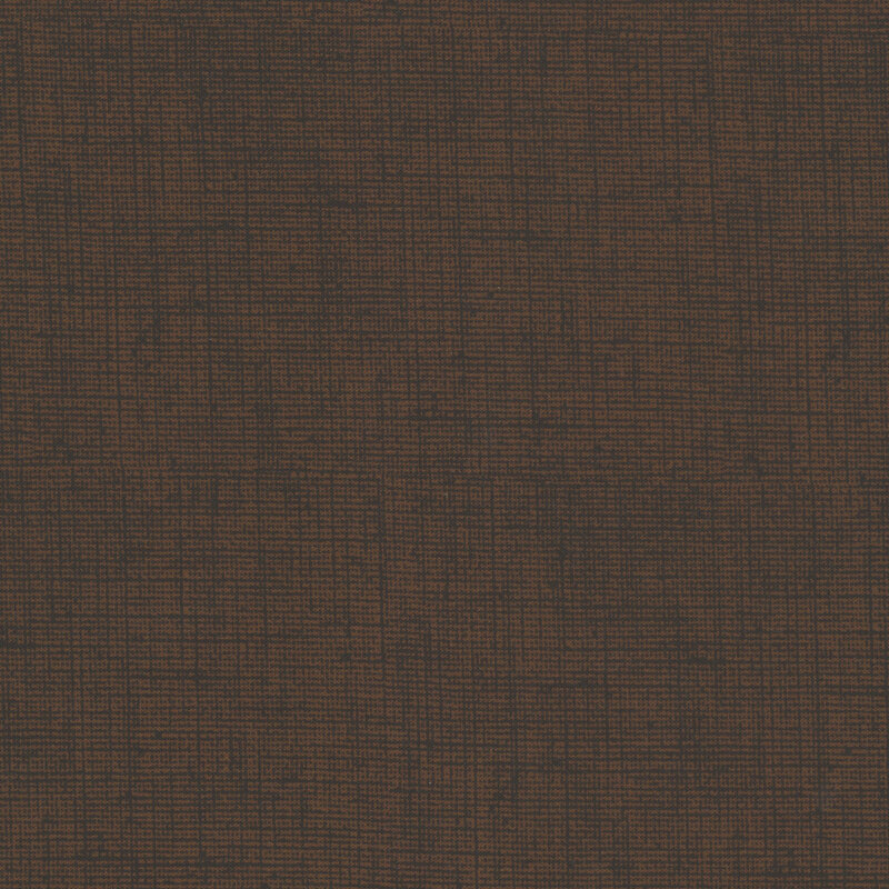 Dark brown fabric with a woven texture.