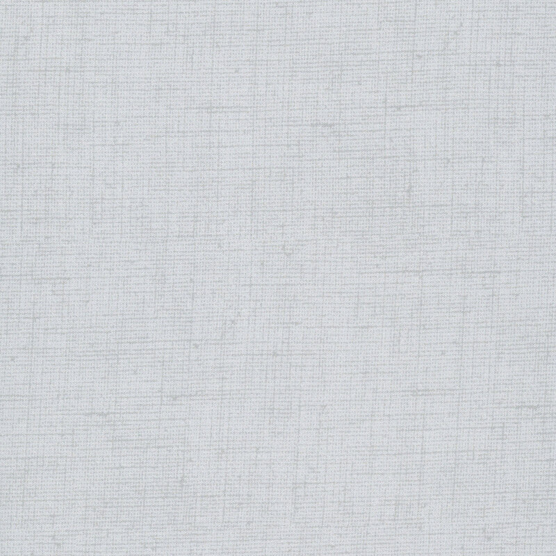 Cloud gray fabric with a woven texture.