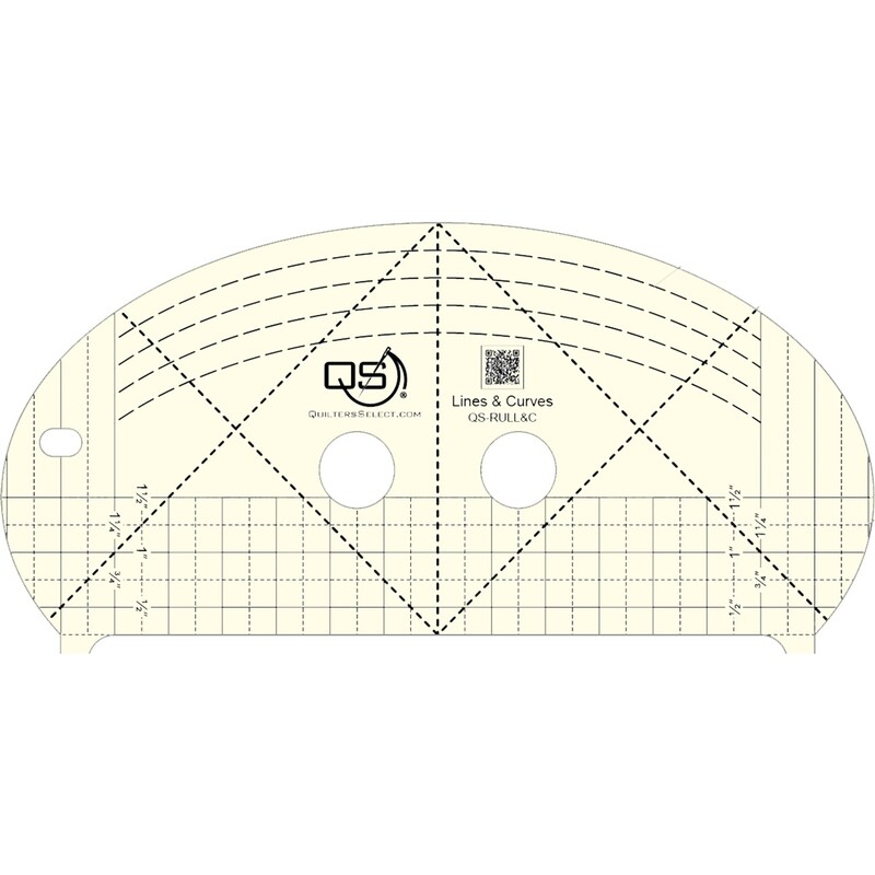 Precision Machine Quilting Ruler: Lines & Curves